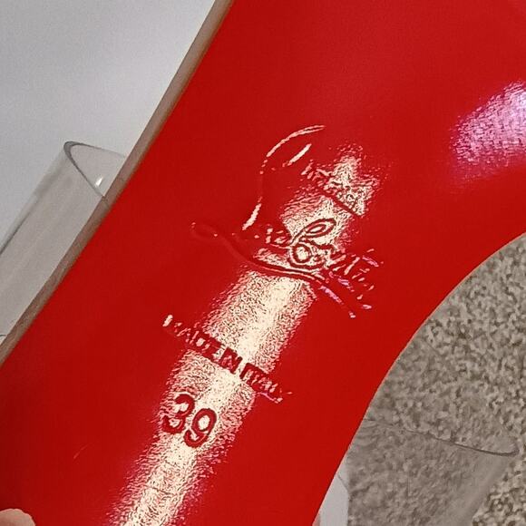 Christian Louboutin Just Nothing Blush Slide Sandals Size 39 (US 9) Pre‑Owned - Picture 5 of 16